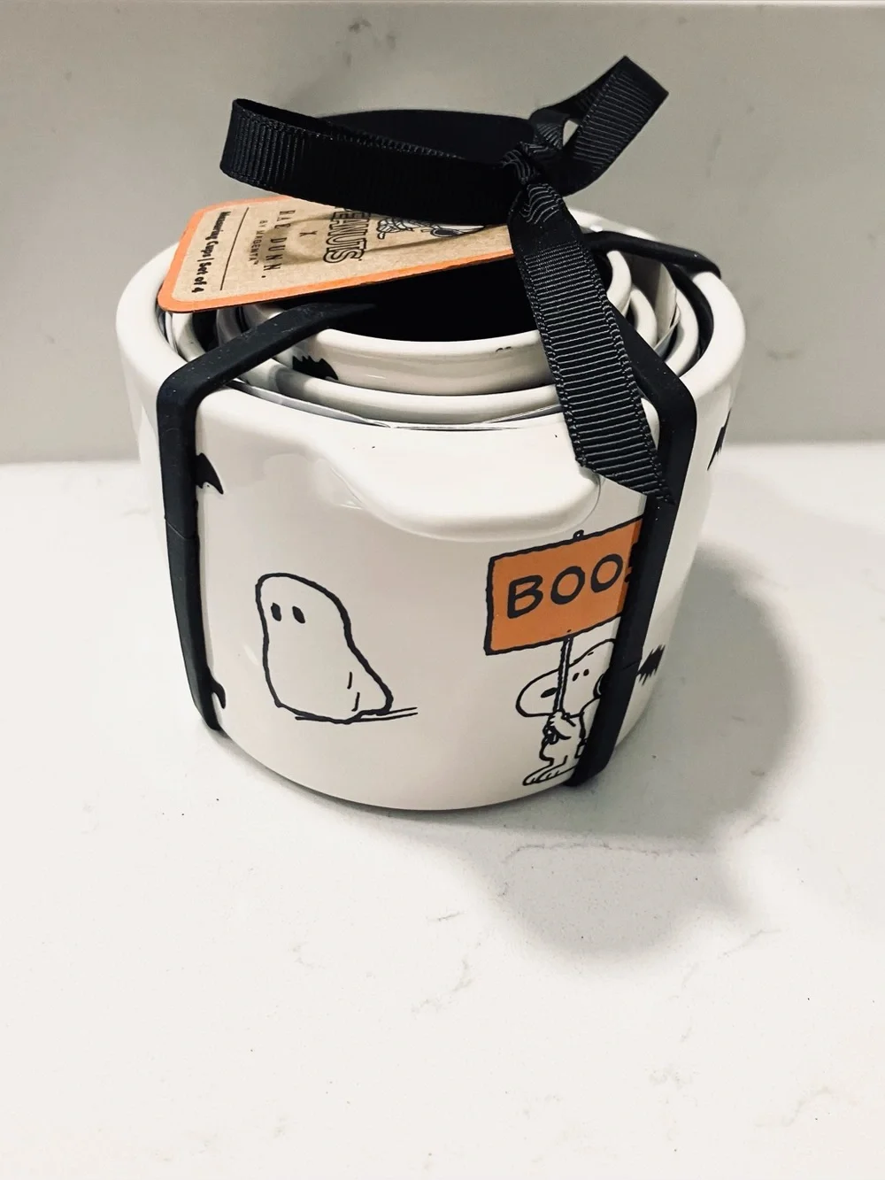 Rae Dunn x Peanuts Snoopy Halloween Measuring Cups Set of 4 NWT